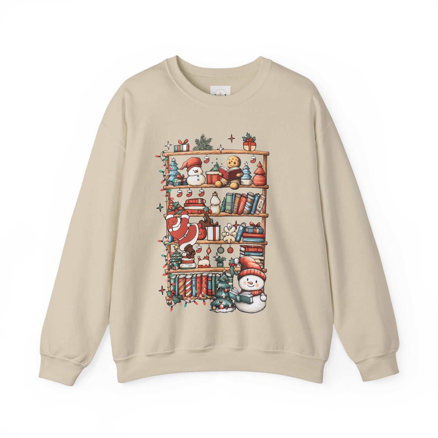 Christmas Book Shelf Sweatshirt