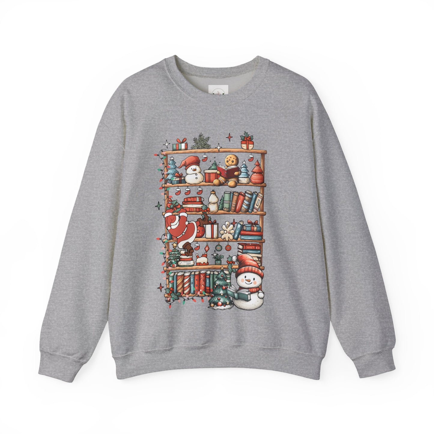 Christmas Book Shelf Sweatshirt