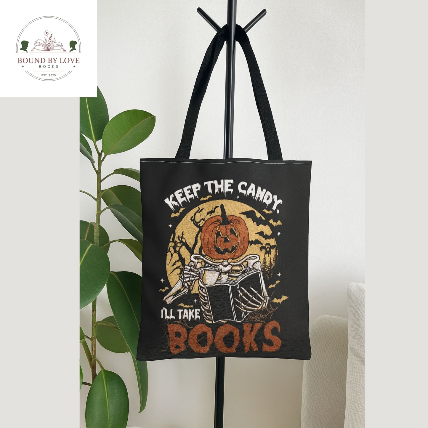 Keep The Candy, ill take books tote (large)