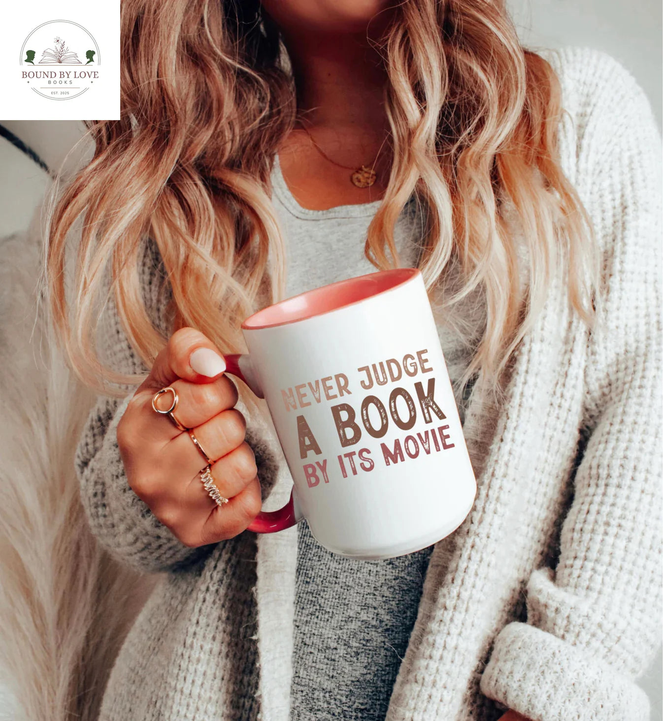 Never Judge A Book By It's Movie Mug, 15oz