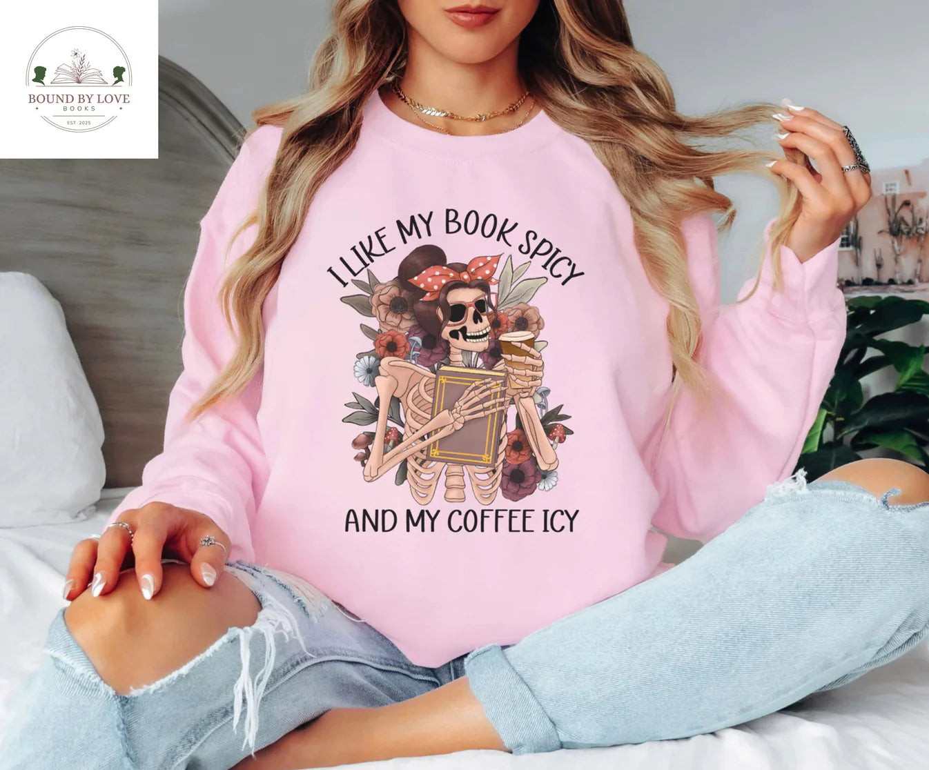 I Like My Books Spicy And My Coffee Icy Sweater
