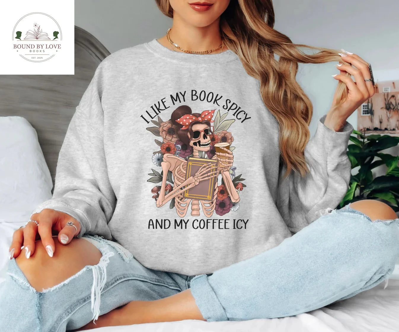 I Like My Books Spicy And My Coffee Icy Sweater