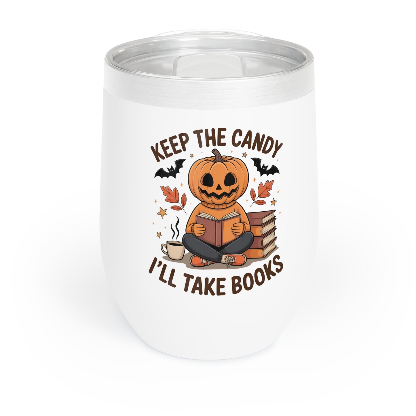 Keep The Candy I'll Take Books Wine Tumbler