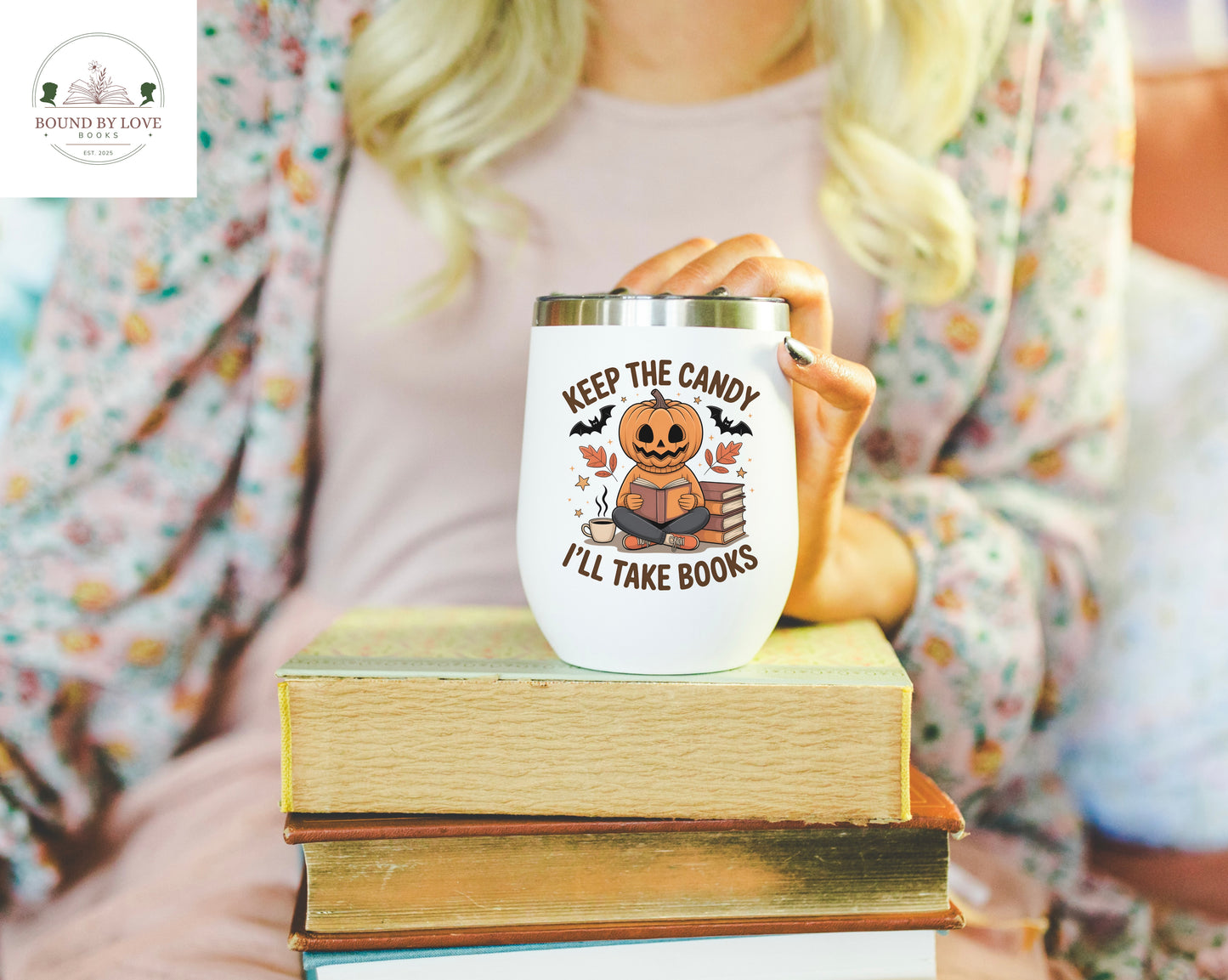 Keep The Candy I'll Take Books Wine Tumbler
