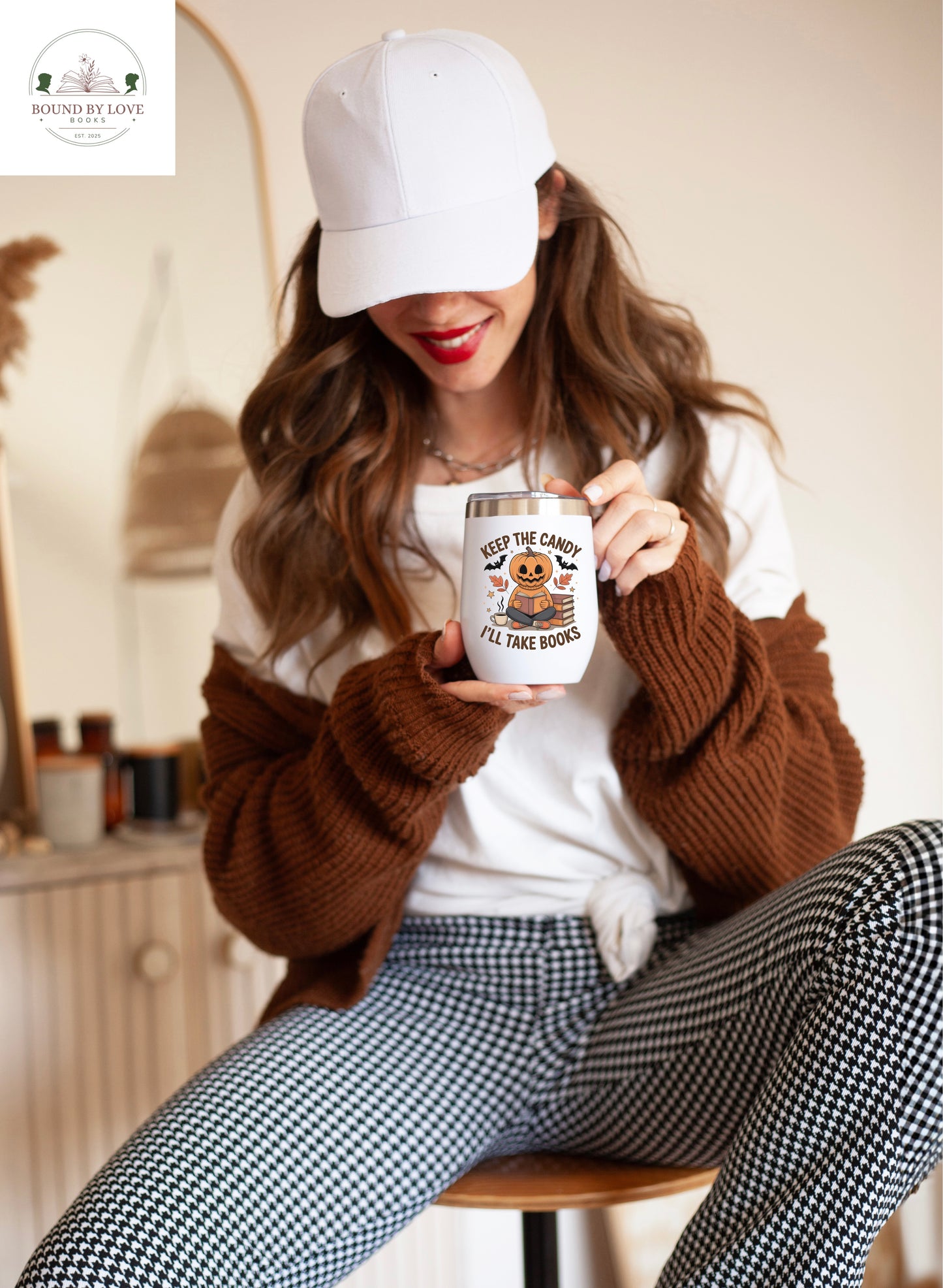 Keep The Candy I'll Take Books Wine Tumbler