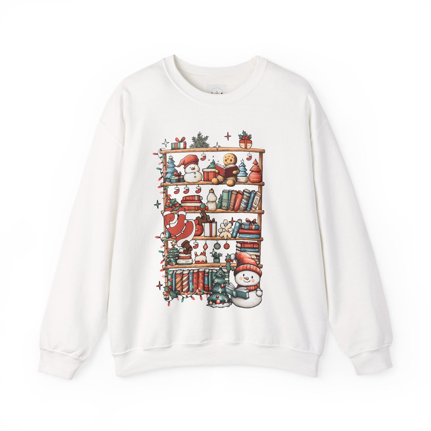 Christmas Book Shelf Sweatshirt