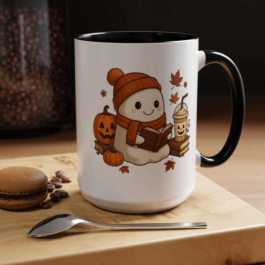Ghost reading Mug, 15oz
