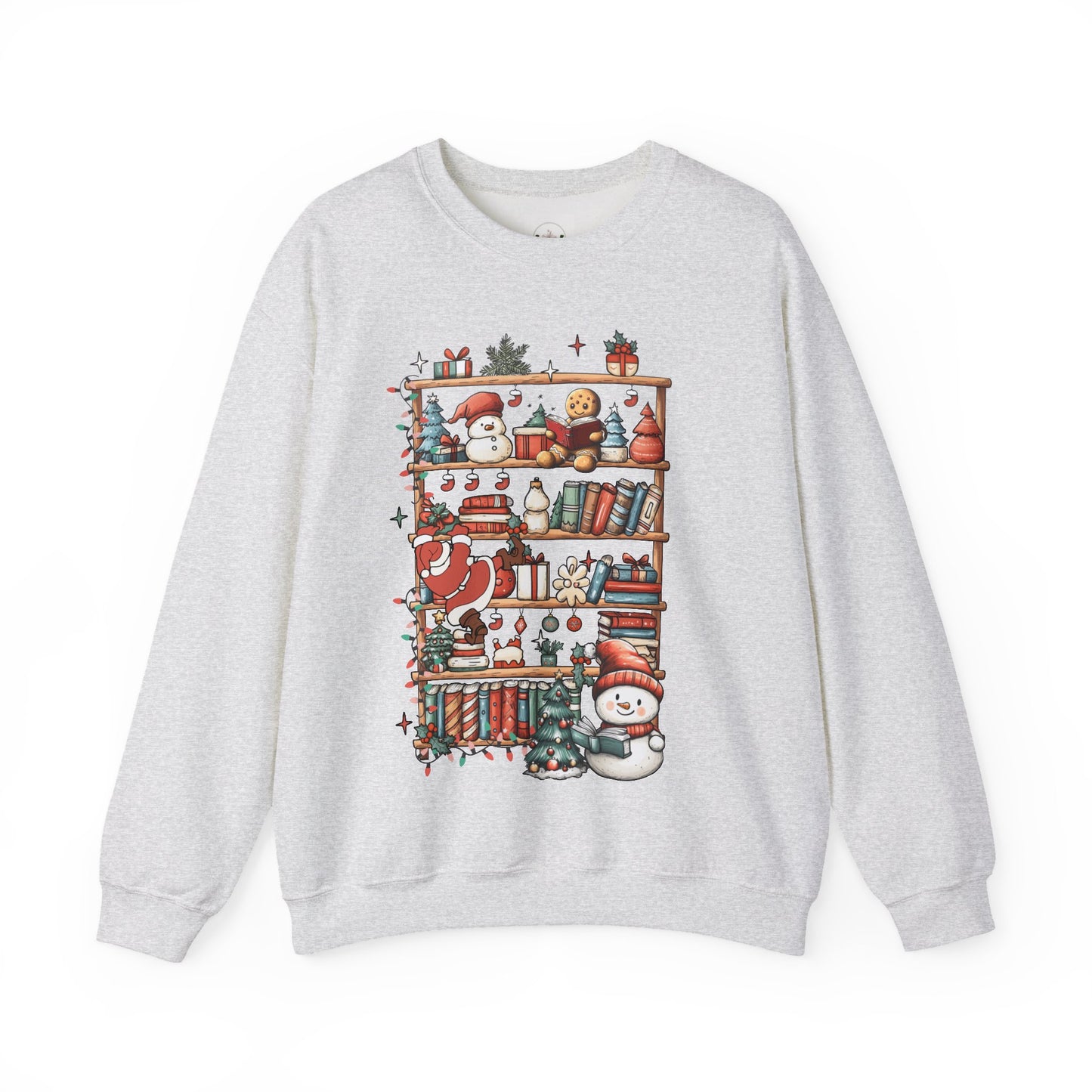Christmas Book Shelf Sweatshirt