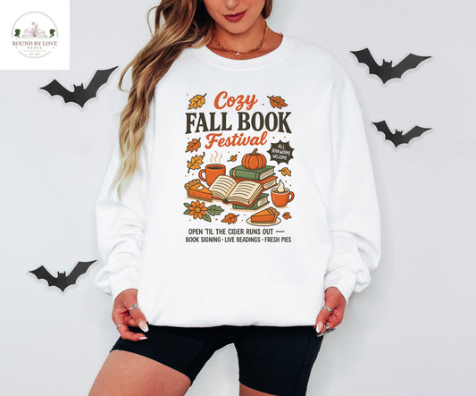 Cozy Fall Book Festival Crewneck