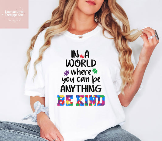 Be Kind, Autism Awareness Tee