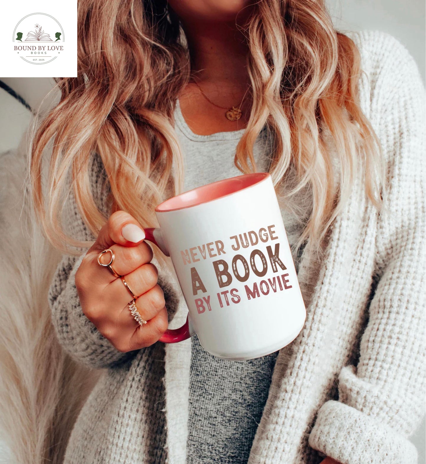 Never Judge A Book By It's Movie Mug, 15oz