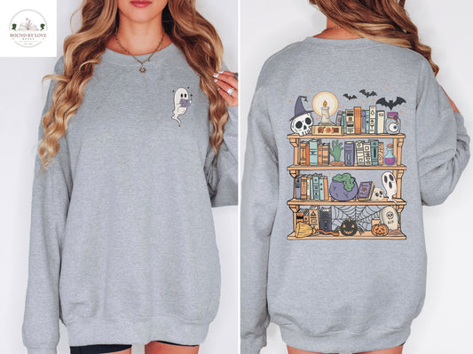 Halloween Bookshelf Crewneck